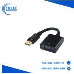 Convertisseur d’adaptateur DisplayPort vers VGA, connecteur DP mâle vers VGA femelle