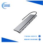 Hub de station d'accueil USB C 12 en 1, 3 ports USB 3.0
