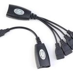 Câble Rallonge Usb 2.0 Hub 1 à 4 Ports Rj45