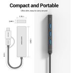 Hub USB 4 en 1 (Type-C / USB-A) – Image 2