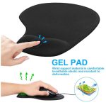 Tapis de souris avec support de poignet en gel – Image 2